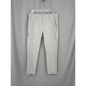BYLT Everyday Pant 2.0 Pants Mens 36 Gray Slim Stretch Performance Nylon Golf